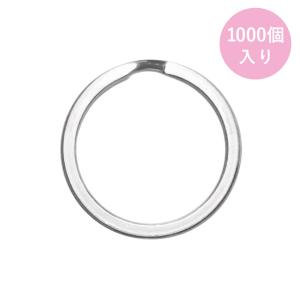 平角押二重リング 3NF 外径30mm ステンレス生地 1000個セット キーリング パーツ 金具 大王製作所｜daiomfg