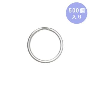 二重リング 丸押し SL1.4×外20mm ステンレス生地 100個入り キーリング