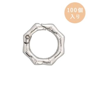 ダイキャストカラビナ 竹柄タイプ 29mm シルバー 100個入り 大王製作所｜daiomfg