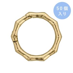 ダイキャストカラビナ 竹柄タイプ 41mm ゴールド 50個入り 大王製作所｜daiomfg