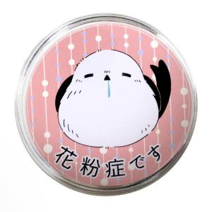 花粉症バッジ 花粉症マーク 小鳥シマエナガ柄 ...の詳細画像1
