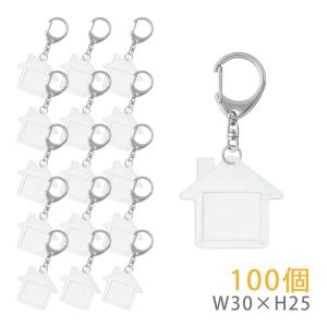 ハメパチ フォトキーホルダー 長方形 KK50 1個入り 50×35mm 手作り