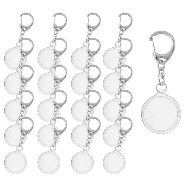 ハメパチ 丸型 25mm ミニ フォトキーホルダー KM25 100個入 ハンドメイド 記念品 卒業...