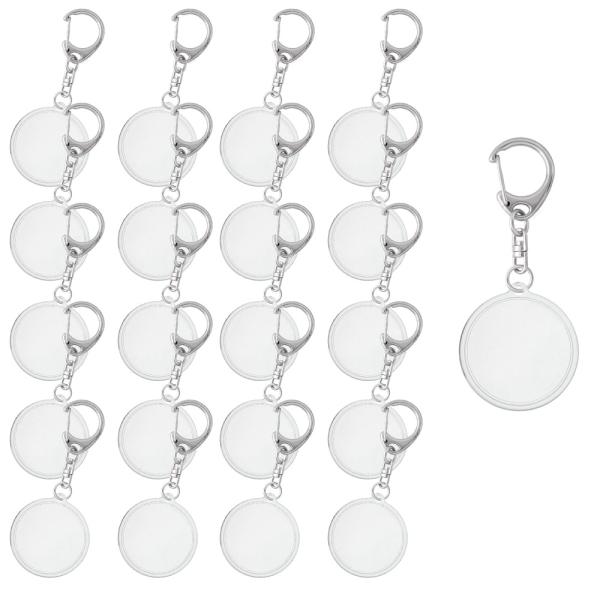 ハメパチ フォト キーホルダー 丸型 KM31 100個セット 手作り アクセサリー 卒業 卒団 発...