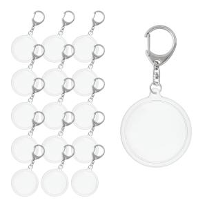 ハメパチ フォトキーホルダー 丸型 10個入り ラウンド 手作り