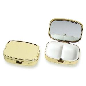 皇居限定ケース　ゴールド　【新品未使用品】（箱、保存袋付き） ピルケース デコベース 鏡付き ゴールド 小物ケース 耳栓入れ ピアス