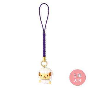 十二支根付 羊（ひつじ） 金色 ゴールド 【金色 台紙付き】 干支 根付