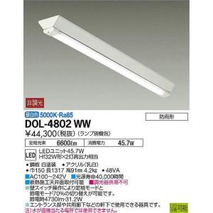 DOL-4802WW 在庫処分2点限り ダイコー DAIKO 大光電機 ベースライト Hf32W×2灯 直付タイプ 2018年製 管35530【別配送商品】