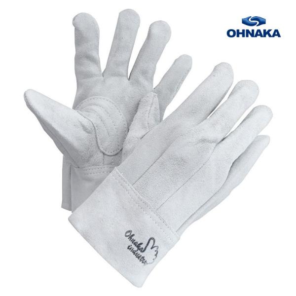 牛革手袋 床革 内縫い 80RA  10双組 大中産業 OHNAKA
