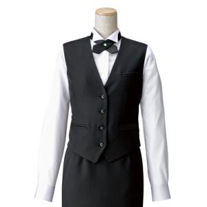 ベスト　女性用　黒　HS2801　サービスユニフォーム アイトス