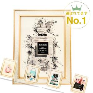 オマージュアート　アートパネル　ブランド　アート　絵画　絵　額縁　フレーム　壁掛 アートパネル ブランドオマージュ 水晶絵 クリスタル アートフレーム