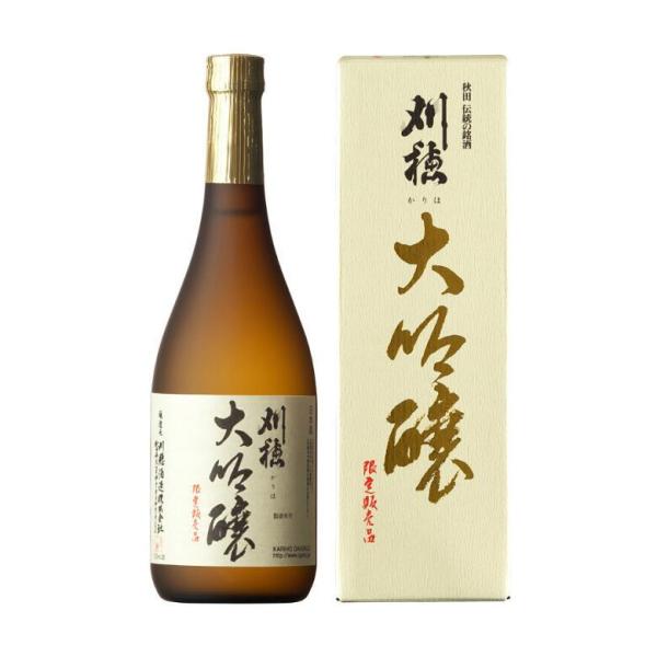 刈穂　大吟醸　720ml　日本酒　秋田　お酒　贈り物　ギフト　プレゼント　箱有り 化粧箱