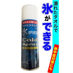 氷ーるどスプレー 220ml コールドスプレー 濡れたタオルで氷ができる クールダウン 熱中症対策 冷感 暑さ対策 タオル冷却 屋外作業 スポーツ【ルック】