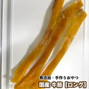 犬 おやつ 無添加 手作りおやつ　国産　牛筋【ロング】　100g　牛筋　牛アキレス同等の硬さ　松坂牛　犬　おやつ【DBP】｜daishin-bussan3