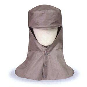 綿製品】 溶接 頭巾 （グレー） NC-02 サイズ：フリー ※代引き不可