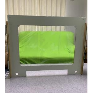 飛沫防止パーテーション  (窓部 OPPフィルム 9枚付)　丈夫なダンボール製　日本製　間口900ｍｍ×高さ700mm×厚み8mm