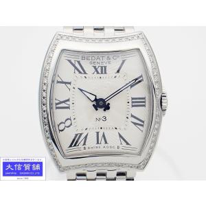 【BEDAT&amp;Co】ベダ＆カンパニー No.3 315.021.100 ステンレススチール×ダイヤモンド シルバー 自動巻き アナログ表示 レディース 白文字盤 腕時計 BEDAT&Co ベダ＆カンパニー 315.021.100 No.3 ダイヤモンドベゼル