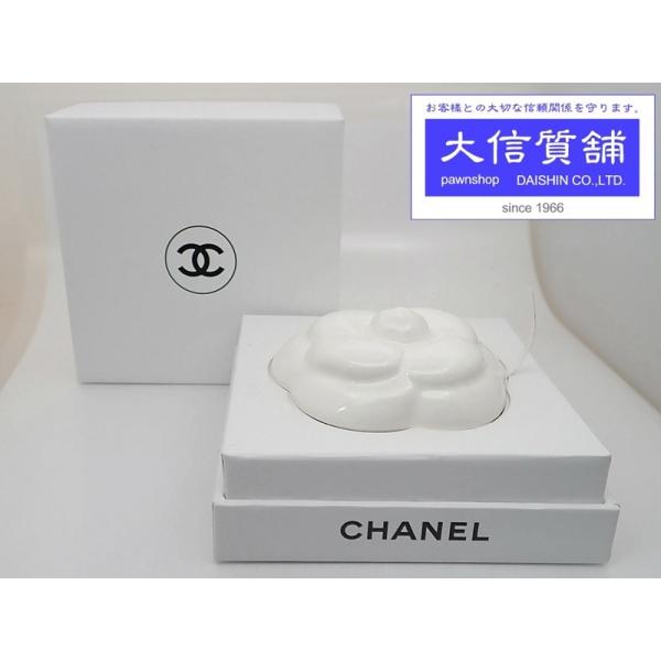 CHANEL アロマプレート ペーパーウエイト セラミック カメリア 新品 【送料無料】 C-776...