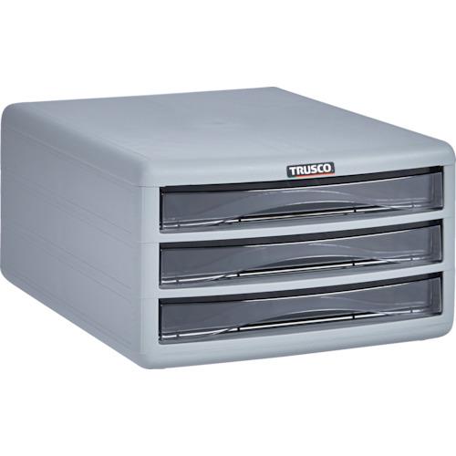 トラスコ中山 TRUSCO プラスチックレターケース A4浅型タイプ 3段 PA4-S3 [1-00...