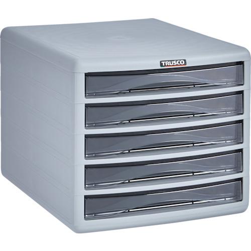 トラスコ中山  【別途送料】TRUSCO プラスチックレターケース A4浅型タイプ 5段 PA4-S...
