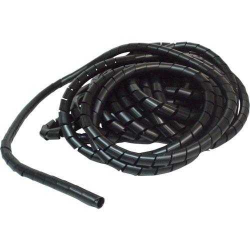 トラスコ中山 TRUSCO スパイラルチューブ 10m 結束径Φ20.0〜100.0 黒 TSP24...