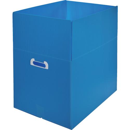 トラスコ中山 TRUSCO ダンボールプラスチックケース 5枚セット A3サイズ 取っ手穴あき 青 ...