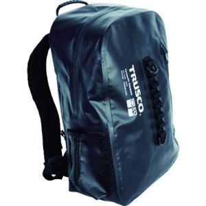 TRUSCO中山 防水ターポリンデイパック ブラック TDYB-BK メーカー直送 