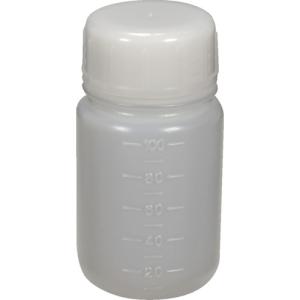 トラスコ中山 TRUSCO PEボトル丸型広口瓶（ポリエチレン製）100mL TB-100L [1-558-7446]