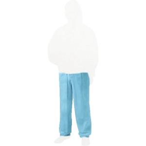 トラスコ中山 TRUSCO 不織布使い捨て保護服ズボン Mサイズ ブルー TPCZMB [A020501]