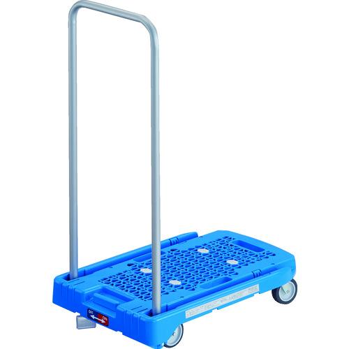 トラスコ中山 TRUSCO 樹脂台車 アクロキャリー 600X390 ブルー S付 AC-1-B-S...