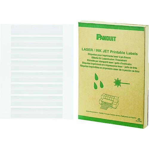 パンドウイット ケーブル用ラベル  レーザープリンタ用回転ラベル 白 印字部25.4mmX6.4 R...