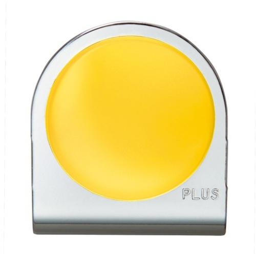 プラス PLUS 80563）カラーマグネットクリップ 大 イエロー 80563 [1105-400...