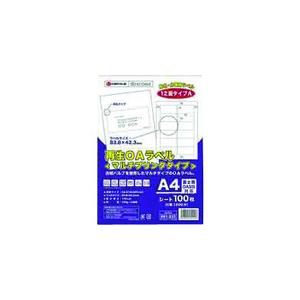 プラス JTX 886555）再生OAラベル 12面 箱500枚 A224J5 A224J-5 [1...