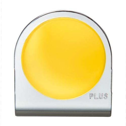 プラス PLUS 744107）カラーマグネットクリップ大イエロー10個 744107 [1105-...