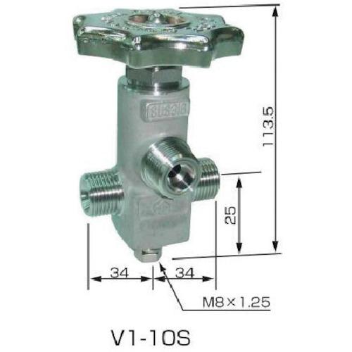 ヤマト産業 YAMATO ネックバルブ ステンレス製  V1-10S V1-10S [1158-00...