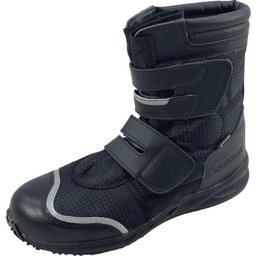 日進ゴム 日進 JSAA B種ハイカットプロスニーカー スプリガン#80黒 24.5cm V80BK...