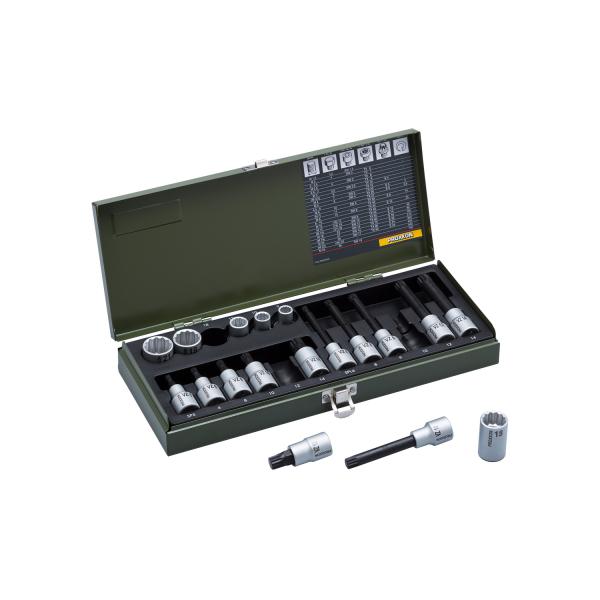 プロックステック PROXXON プロクソン 18点・スプライン+XZNセット  82296 [13...