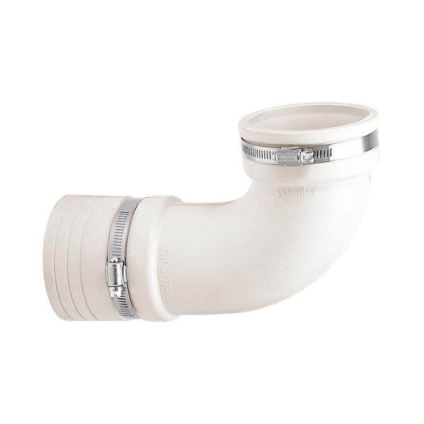 カクダイ KAKUDAI 便器排水用エルボジョイント（フラットタイプ） 490-820-75 [14...