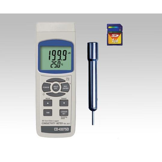 アズワン AS ONE データロガー導電率計 CD-4307SD 1-1942-01 [A10060...