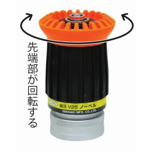 岩崎製作所 噴霧ノズル DA噴霧 V26 (サイズ 65mm 口径 20mm) (品番