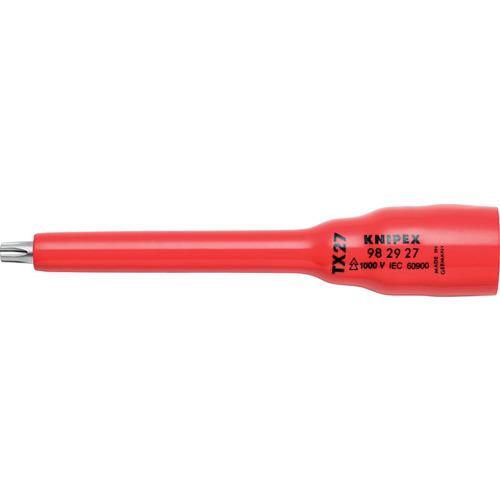 クニペックス KNIPEX 9829-27 （3/8SQ） 絶縁ソケットTx27 1000V #98...