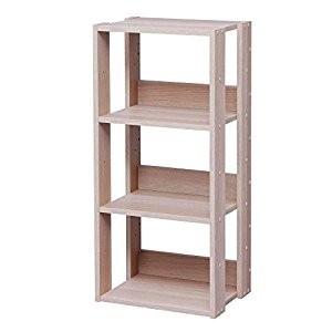 アイリスオーヤマ IRIS オープンウッドラック ナチュラル OWR-400 [155-172677...