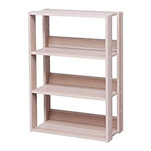 アイリスオーヤマ IRIS オープンウッドラック ナチュラル OWR-600 [155-172691...