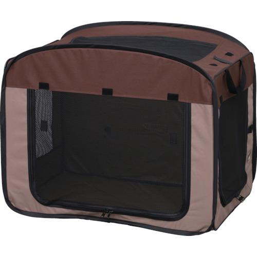 アイリスオーヤマ IRIS 折りたたみソフトケージLサイズ ブラウン POSC-800A [155-...