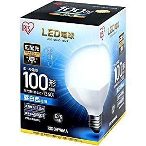 アイリスオーヤマ IRIS LED電球 ボール電球 100形相当 昼白色 LDG12N-G-10V4...