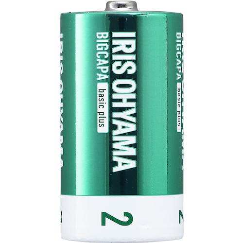 アイリスオーヤマ IRIS BIGCAPA basic plus アルカリ乾電池 単2形 4本パック...