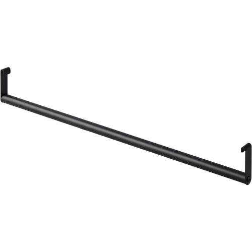 アイリスオーヤマ IRIS 組立簡単 連結スチールラック用ハンガーパイプ ブラック KRSR-HＰ ...