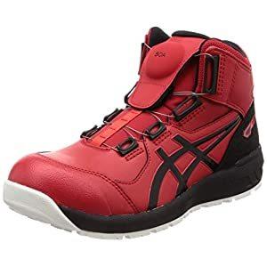 アシックス asics 安全靴 ウィンジョブ CP304 BOA クラシックレッド×ブラ 1271A030.600-25.5 [172-505793]