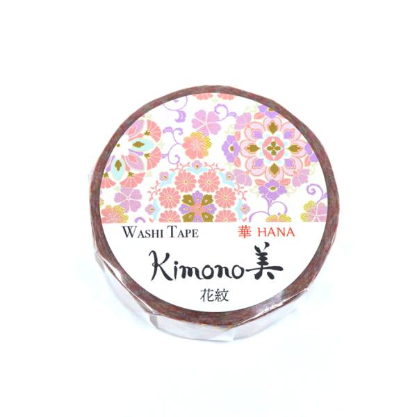 カミイソ産商 マスキングテープ　kimono美　花紋 GR−1053 [F060401]