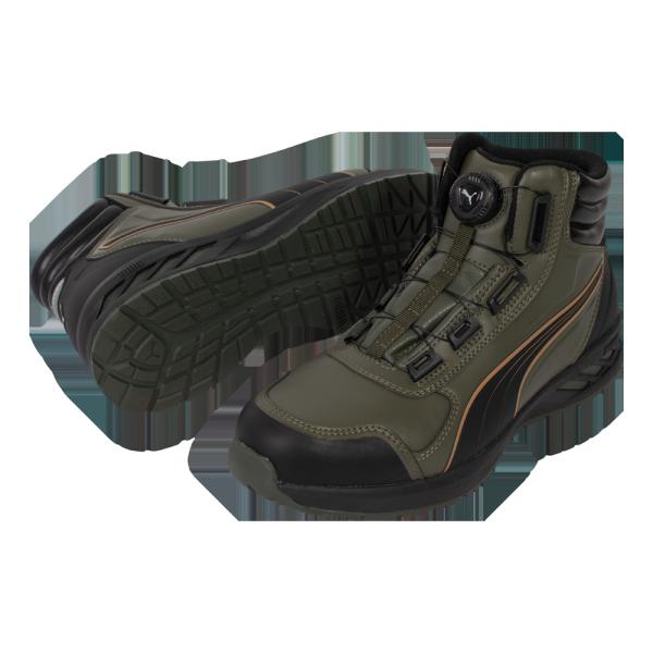 プーマ PUMA 安全靴 RIDER 2.0 OLIVE DISC MID　25.5 #63.362...
